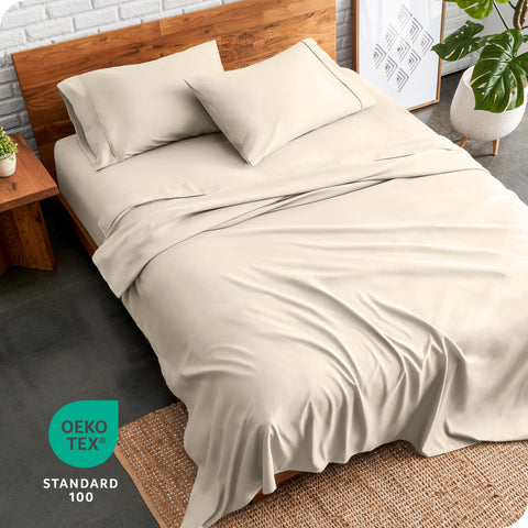 Bare Home OEKO-TEX Certified badge signals safer, toxin-free materials.