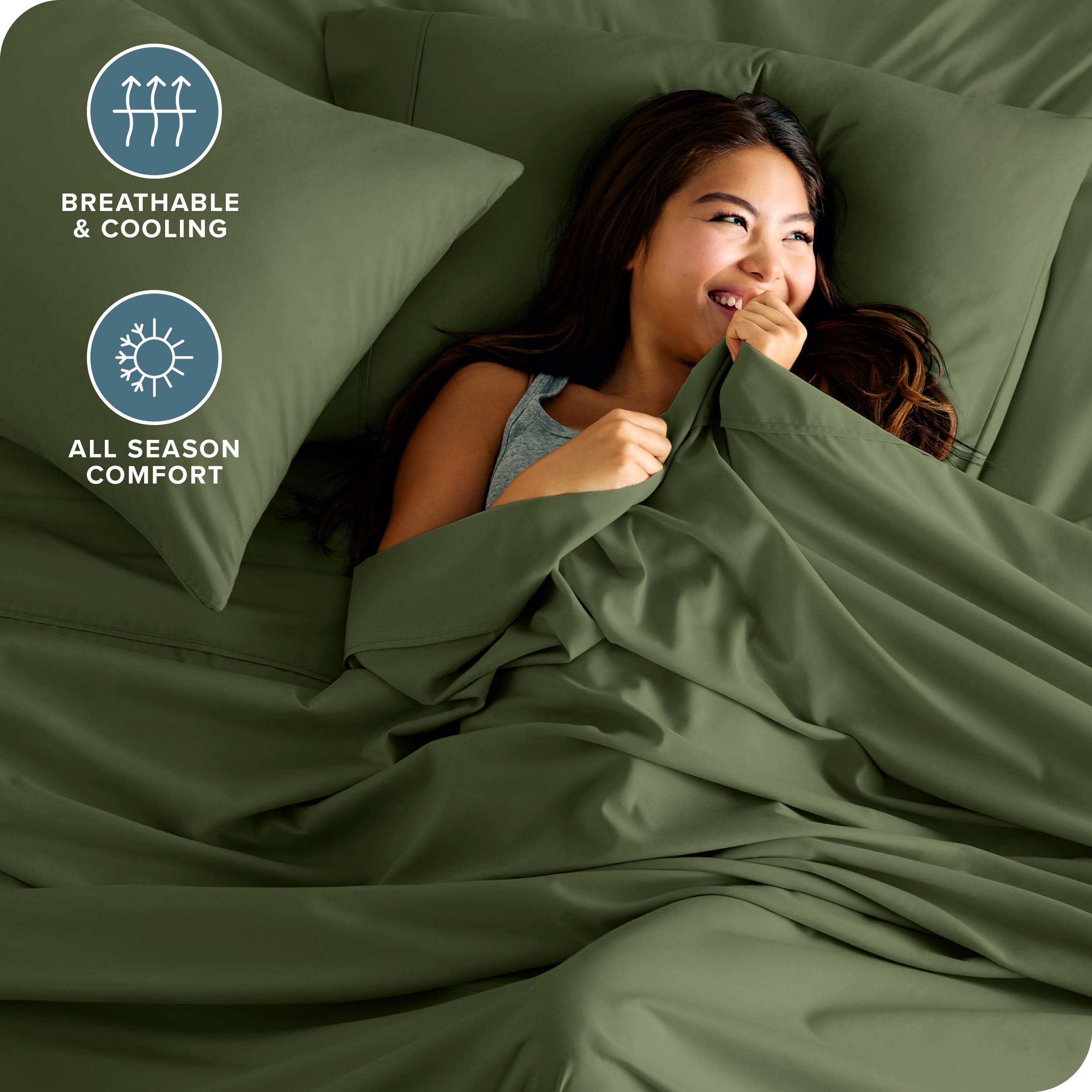 Bare Home pillowcase 20x30 adds smooth, breathable comfort to nightly rest.