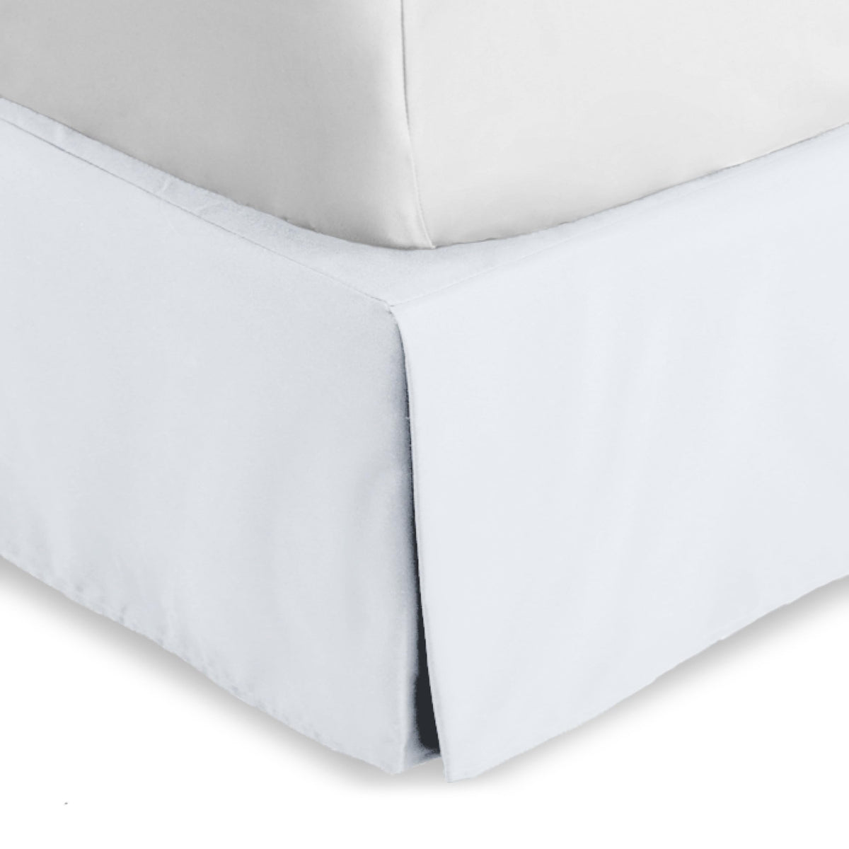 Bare Home queen bed skirt with 15-inch drop hides bed frame for a clean setup.