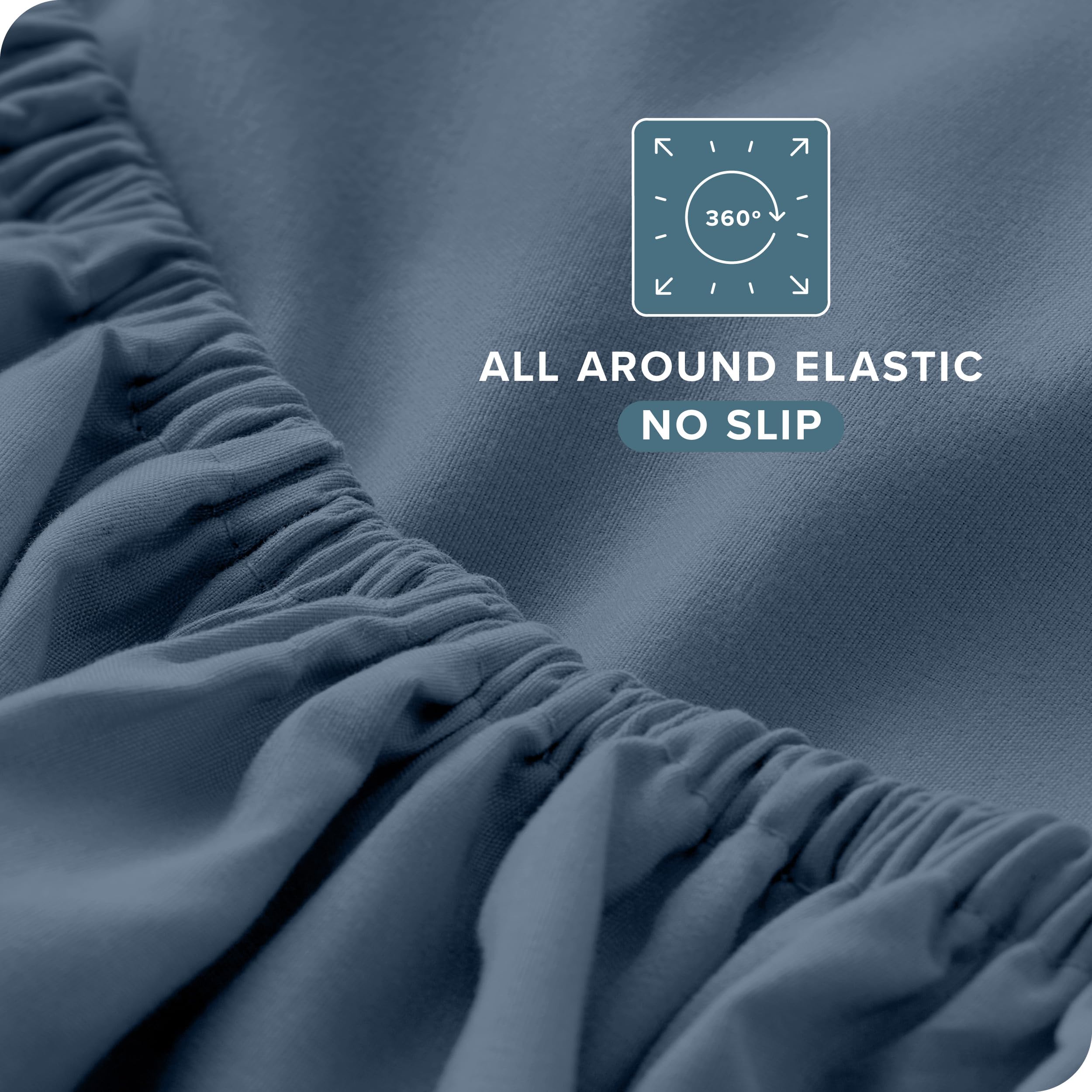 Bare Home deep-pocket design gripping a thick mattress securely.