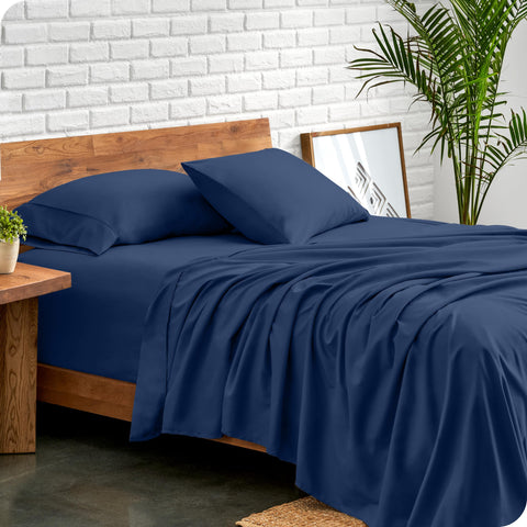 Bare Home queen fitted sheet 60x80-15 pocket provides a snug, secure fit with deep elastic.