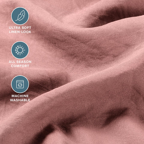 Bare Home queen fitted sheet with 15-inch deep pocket for secure fit.