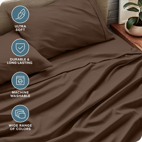 Bare Home deep-pocket design fits mattresses up to 15 inches securely.