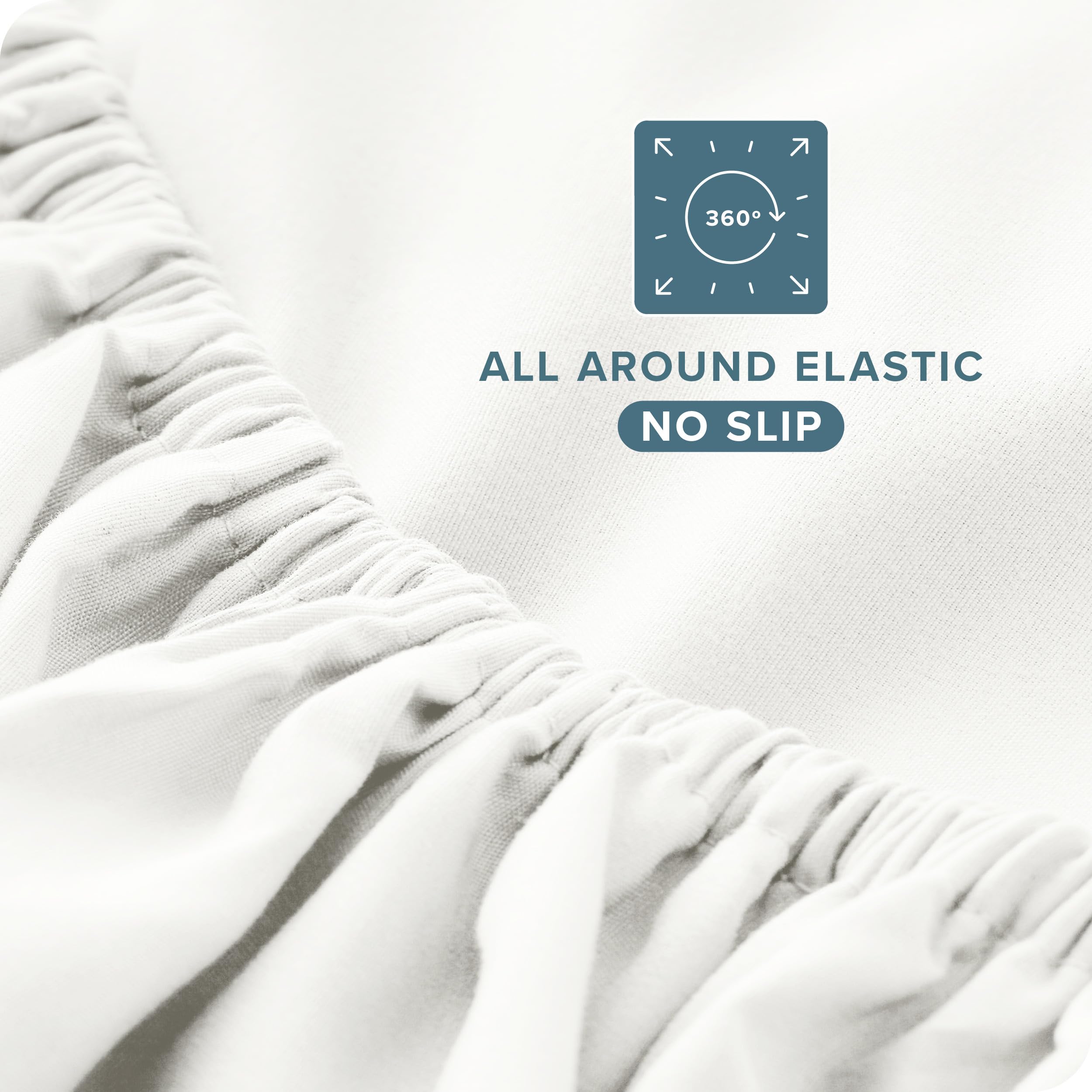 Bare Home Queen Sheet Set OEKO-TEX certified for safer everyday bedding.