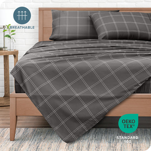 Bare Home pillowcases 20x30 pair with crisp edges and comfort.