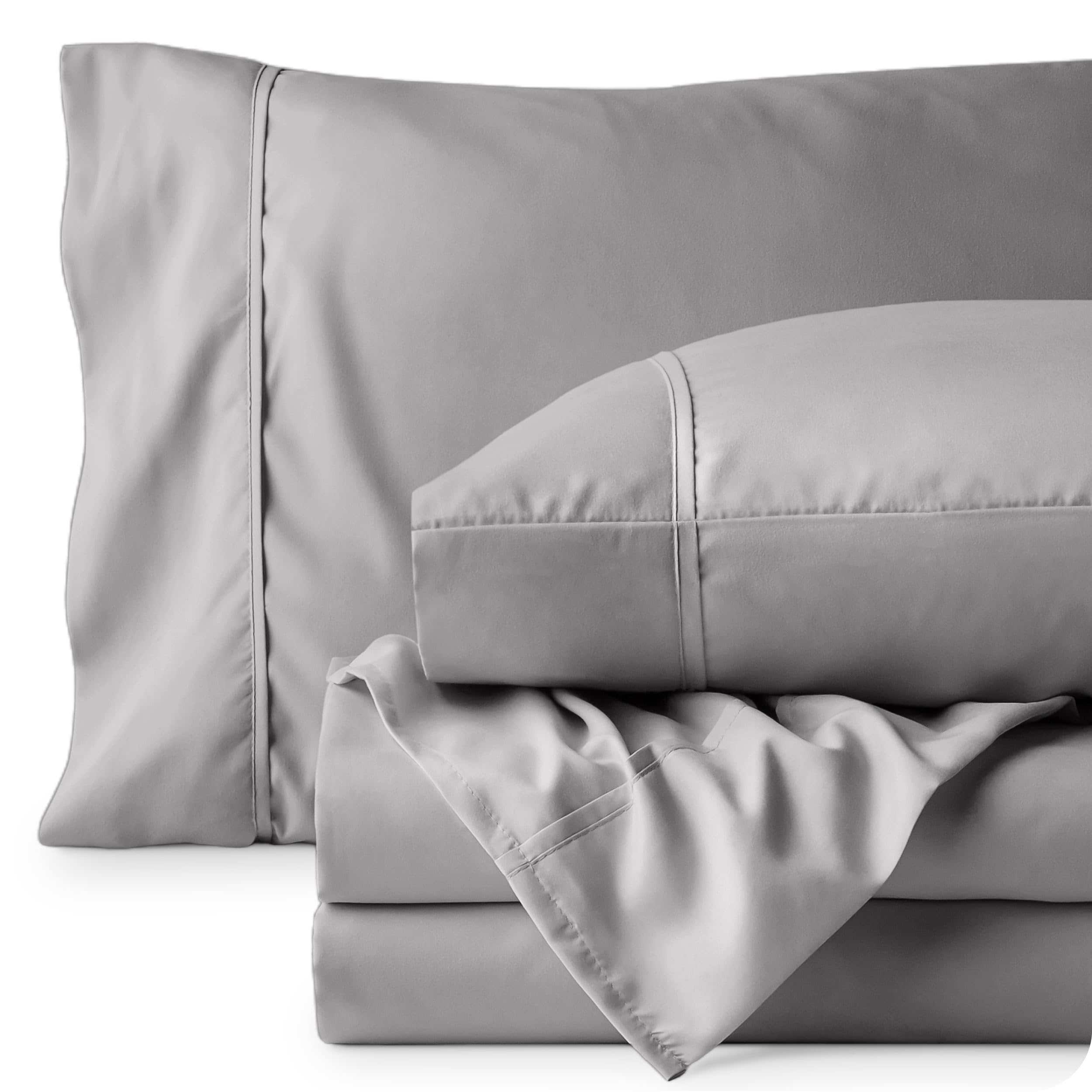 Bare Home Queen Sheet Set packaging demonstrates machine-washable convenience.