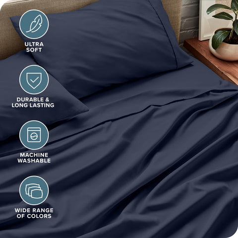 Close-up of Bare Home hydro-brushed fabric displaying ultra-soft texture.