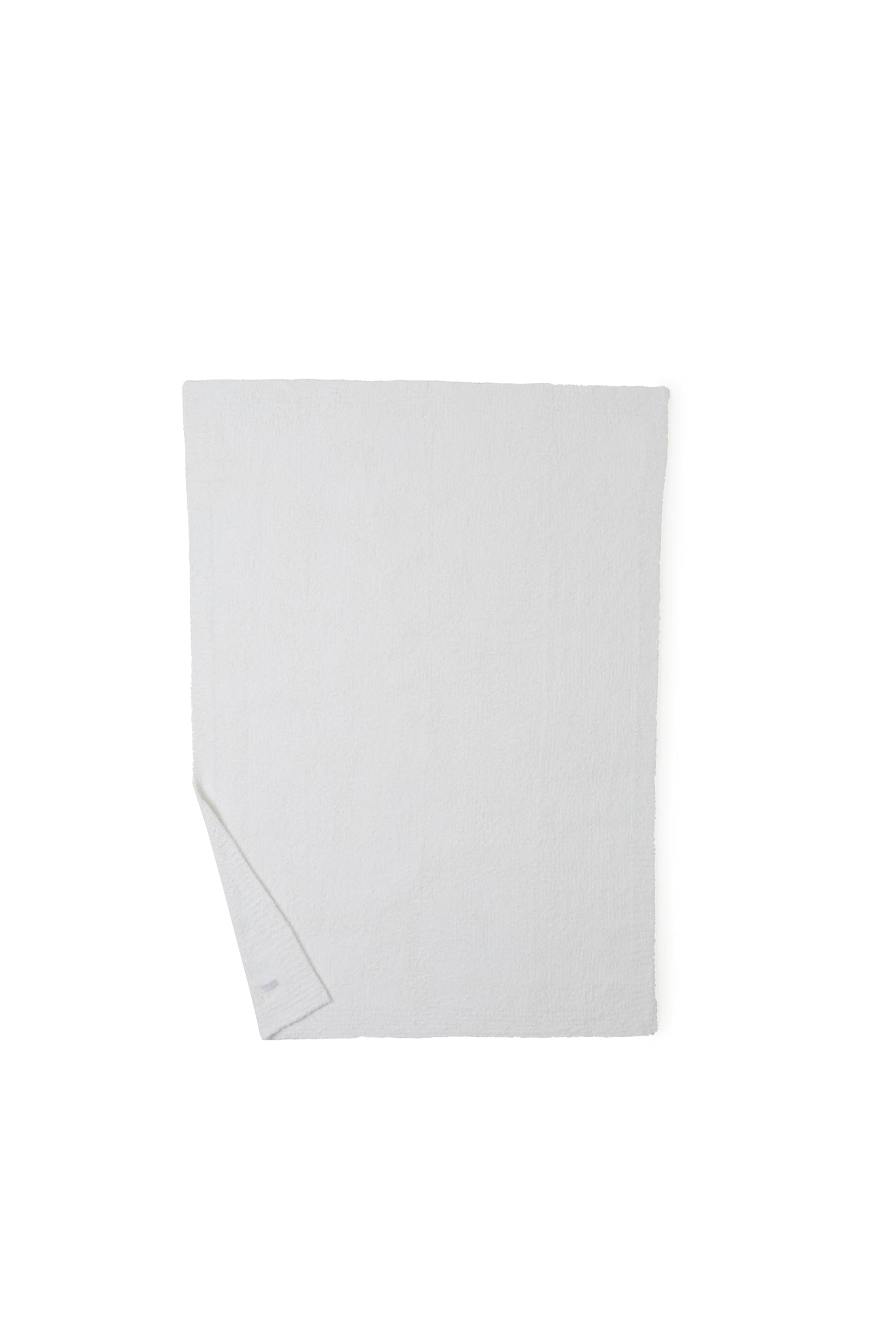 Barefoot Dreams CozyChic Throw cream folded, versatile home accent.