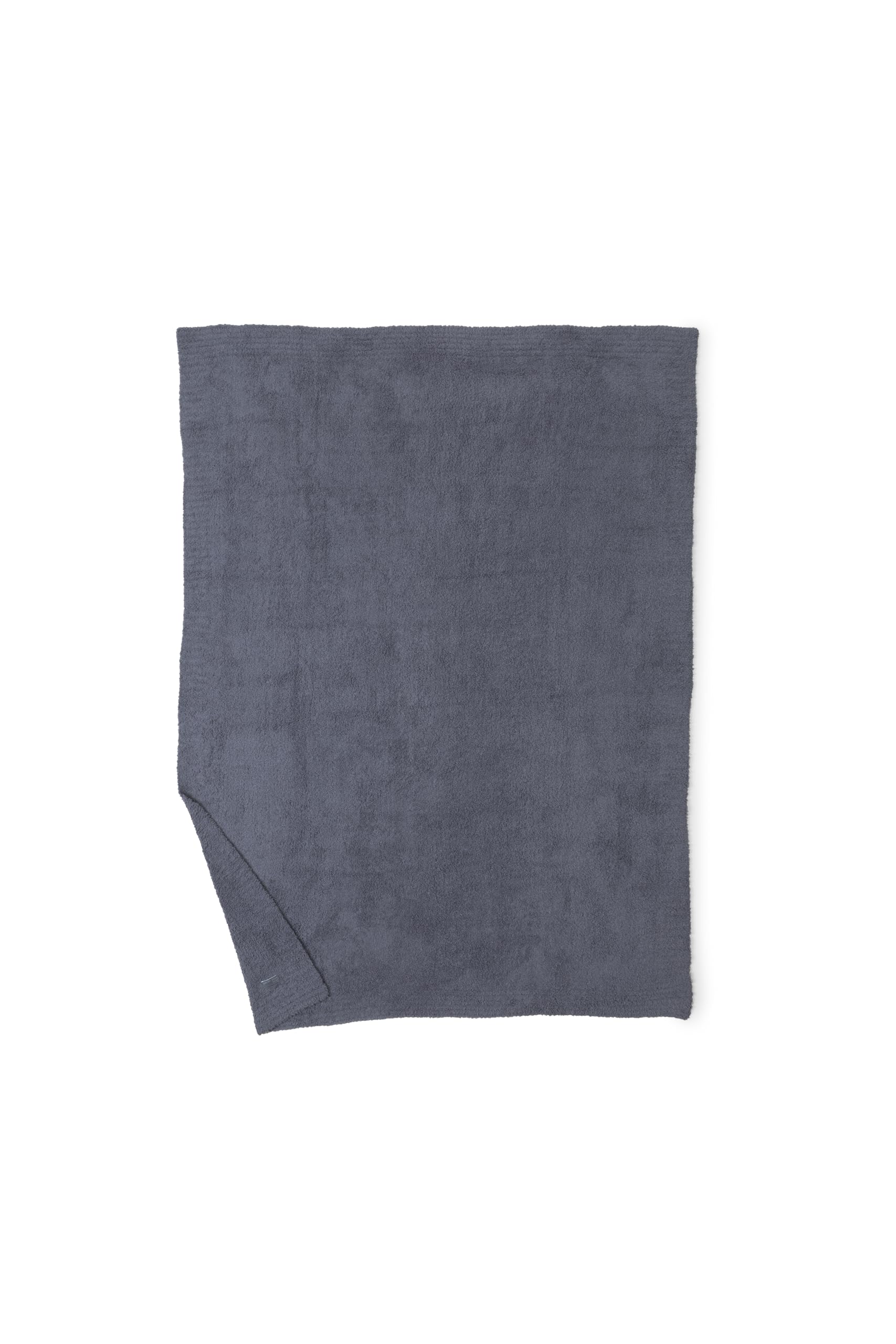 Barefoot Dreams CozyChic Throw Graphite folded display emphasizes compact warmth for travel.