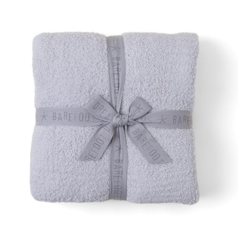 Barefoot Dreams CozyChic Throw in Oyster with 54x72 warmth for cozy evenings.