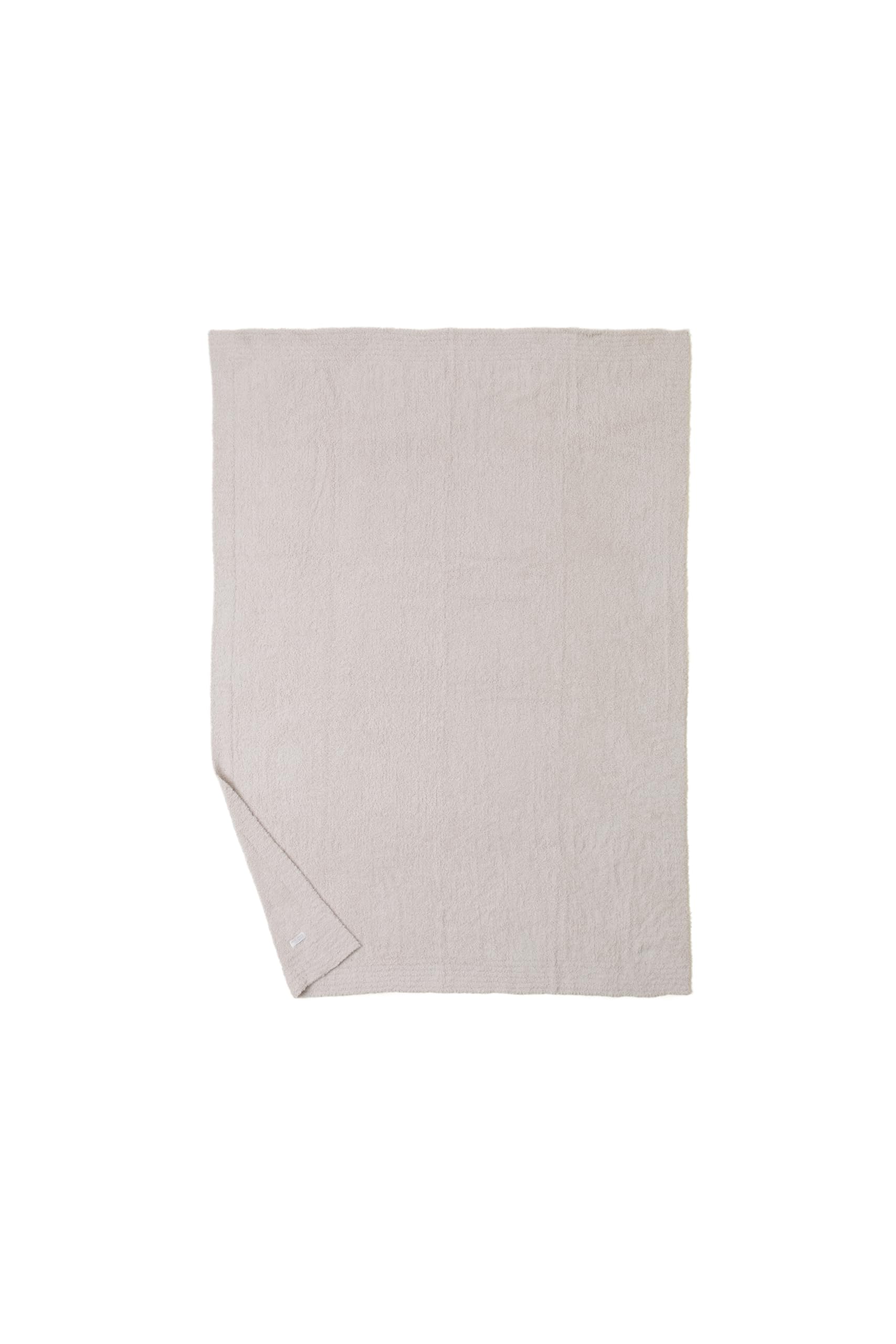 Barefoot Dreams CozyChic Throw Stone folded neatly on display