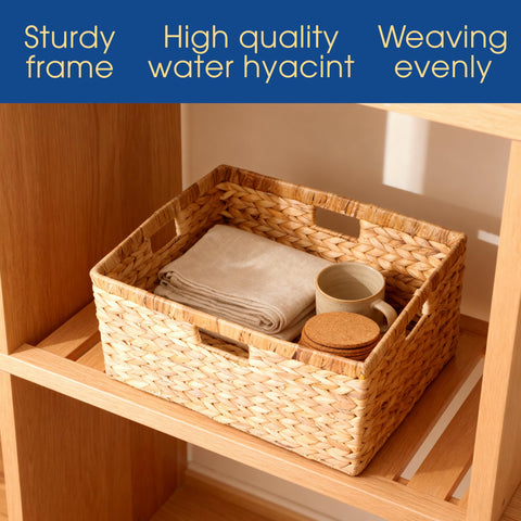 BARIEN uniform-size baskets create a neat, symmetrical display.