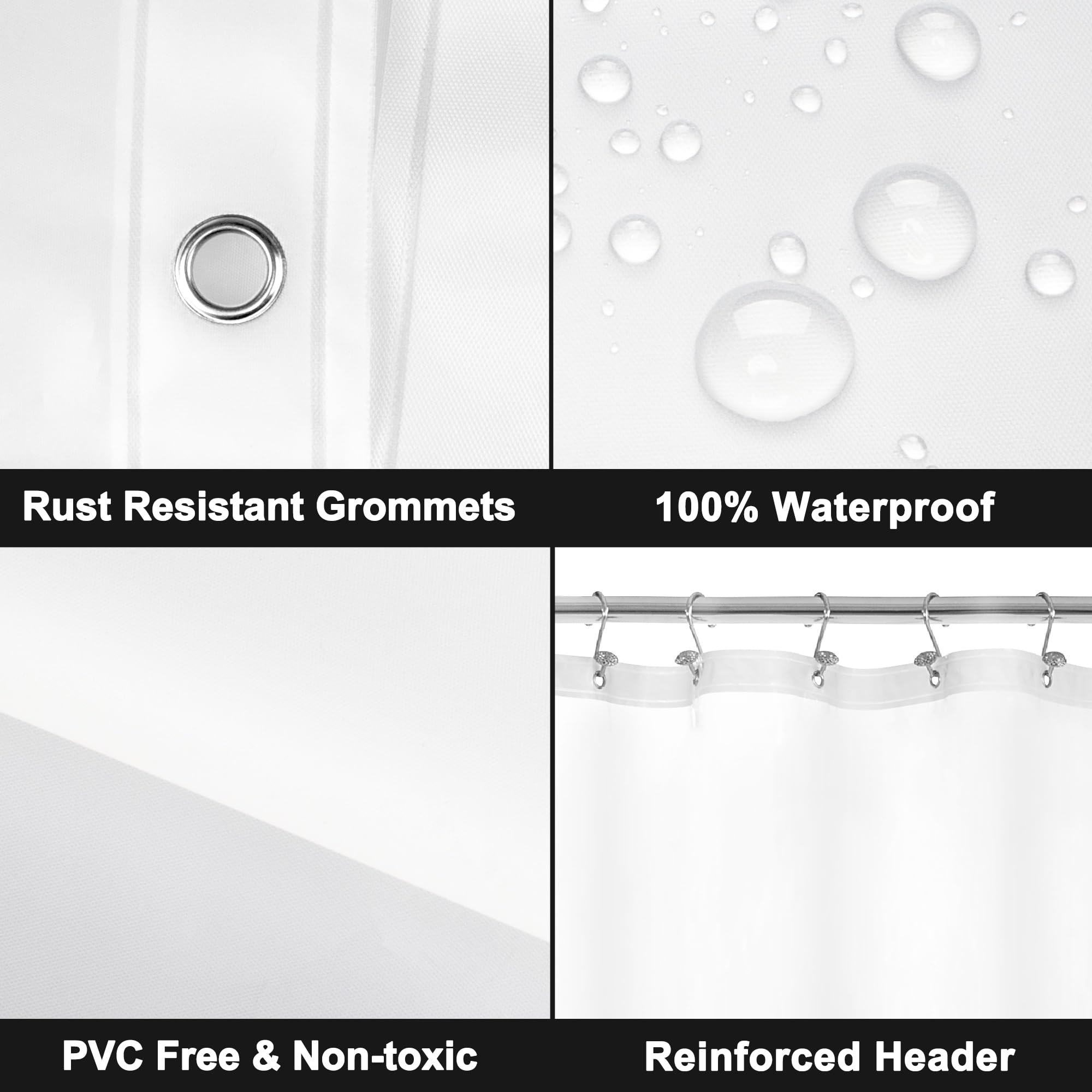 Barossa Design 36 metal hooks included for quick setup.