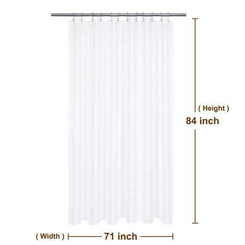 Barossa Design white pique-pattern curtain brightens bathrooms decor