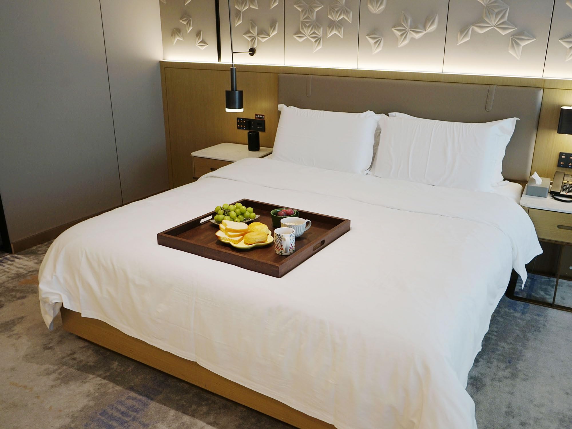 BARsics walnut wood with smooth finish highlighting elegant serving surface