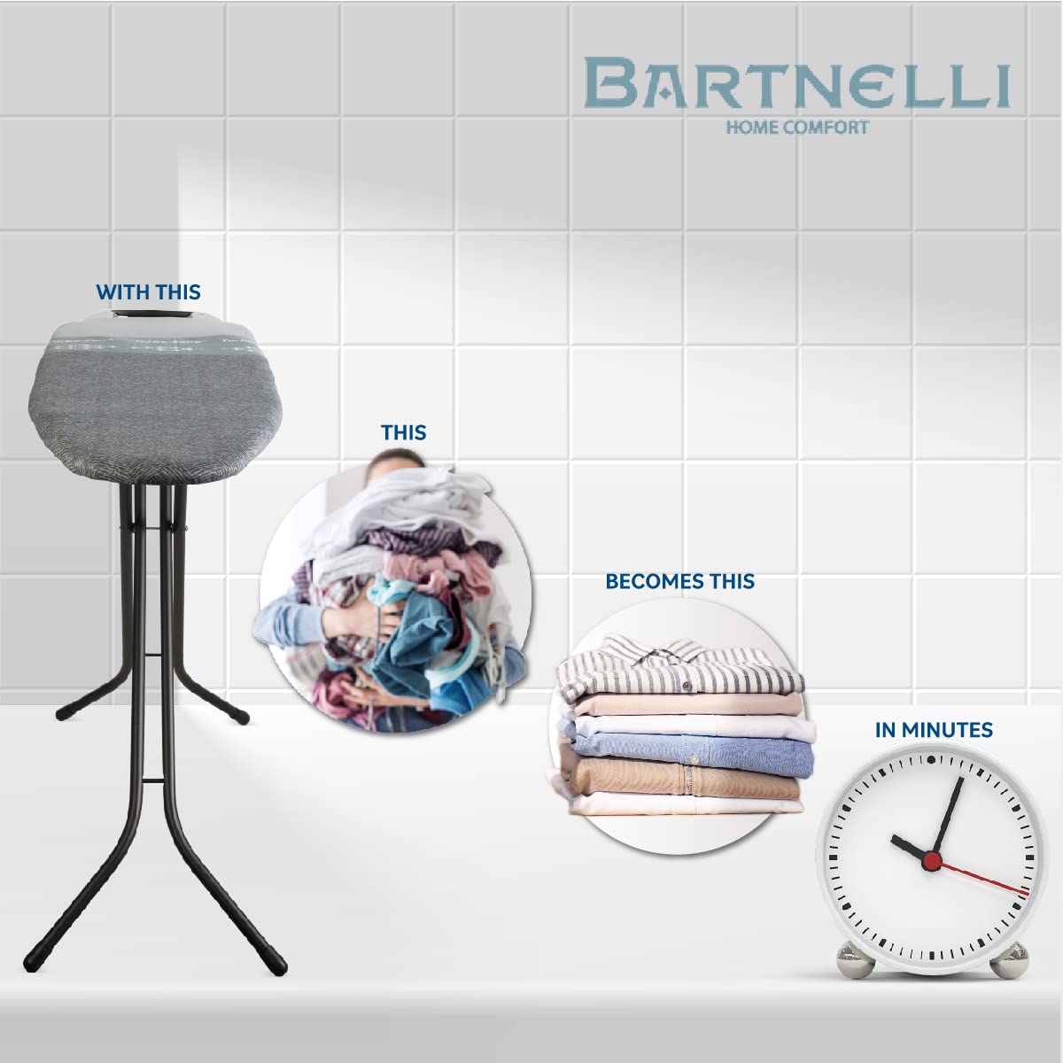 Bartnelli Classic folding design stores compactly when not in use