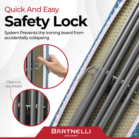 Bartnelli four-layer padded top with cotton cover reflects heat for crisp results