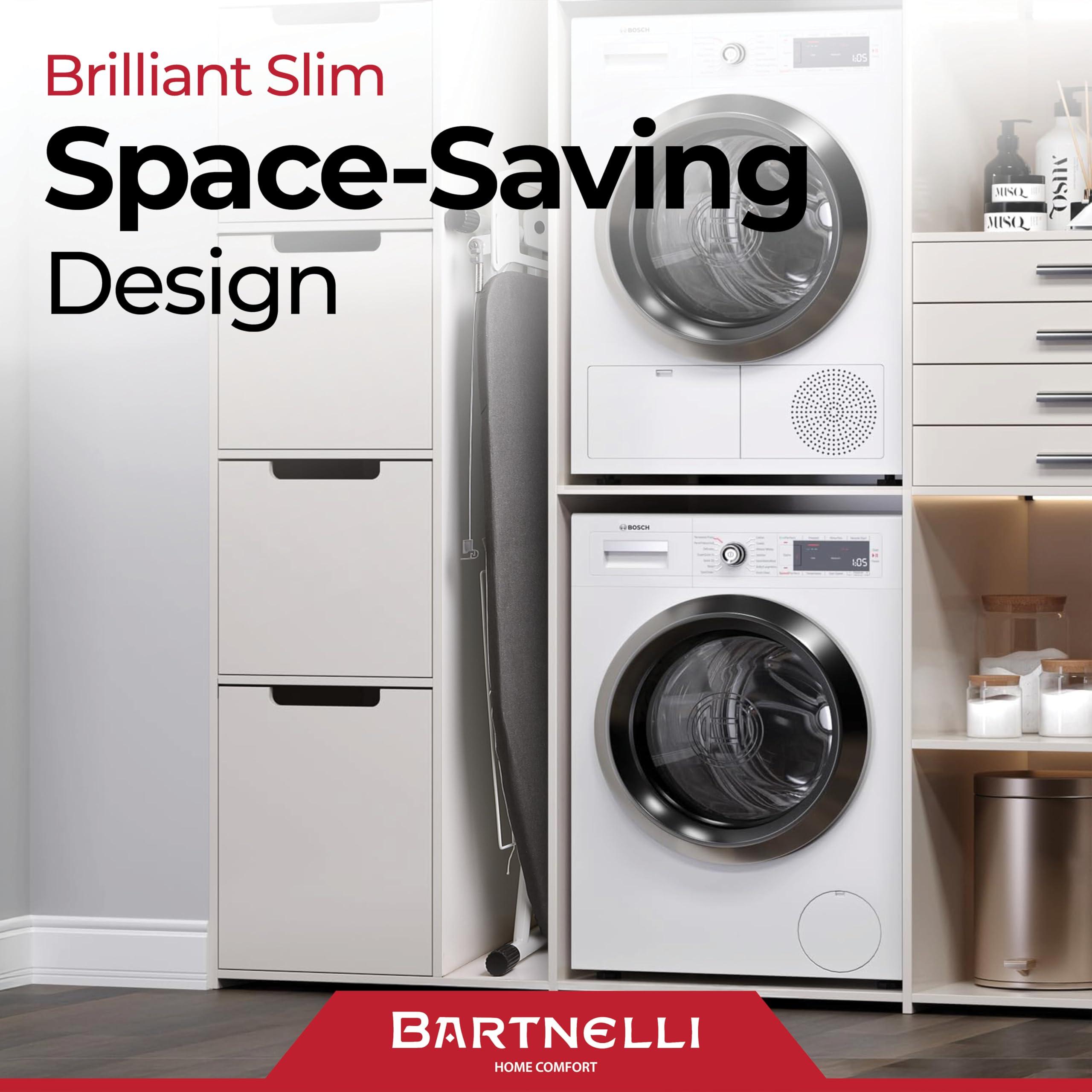 Bartnelli in-use image showing efficient workflow with large garments.