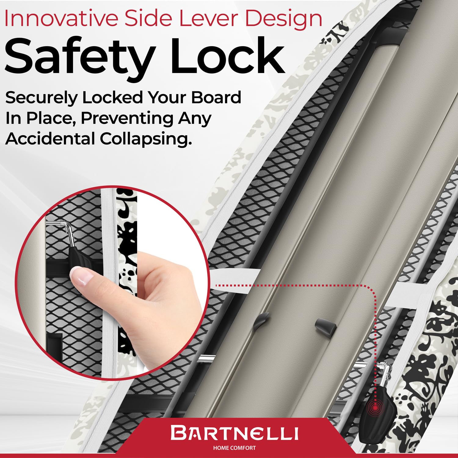 Bartnelli Pro Luxury Ironing Board European-made quality you can trust in daily laundry.