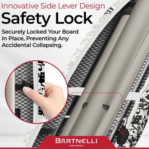 Bartnelli Pro Luxury Ironing Board European-made quality you can trust in daily laundry.