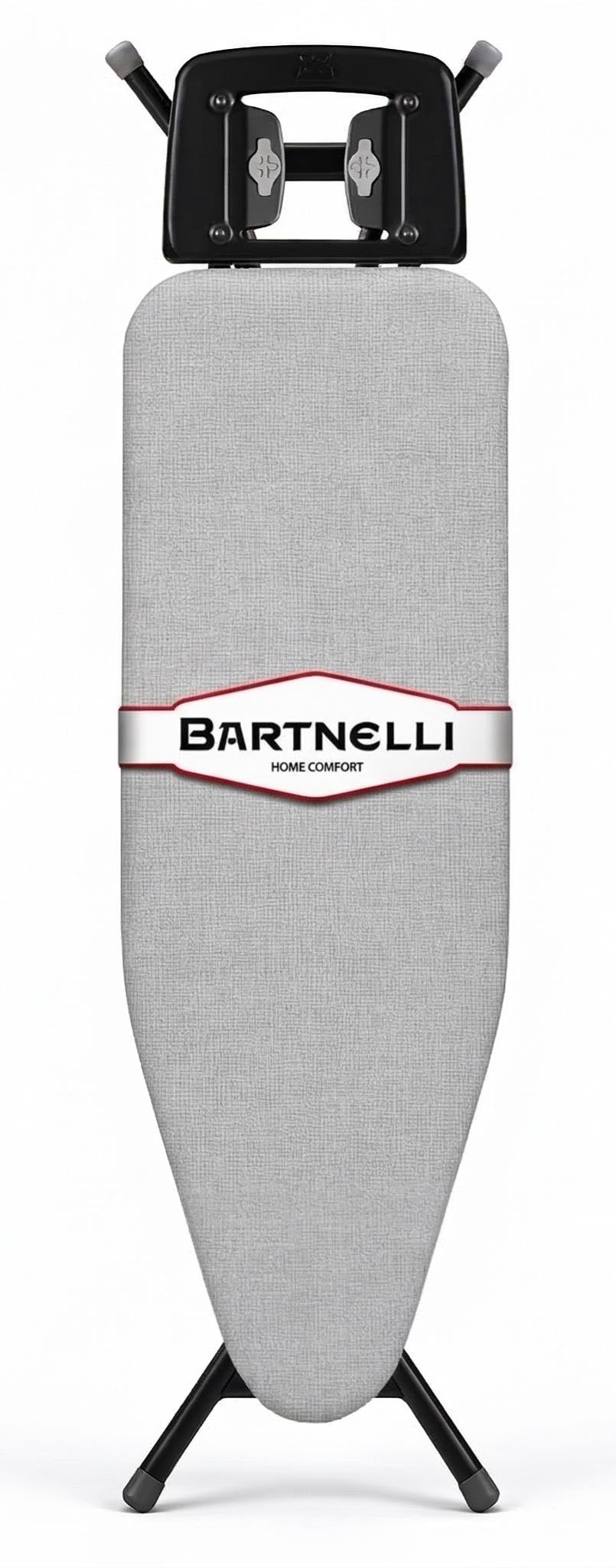 Bartnelli smooth folding system reduces bending during ironing sessions.