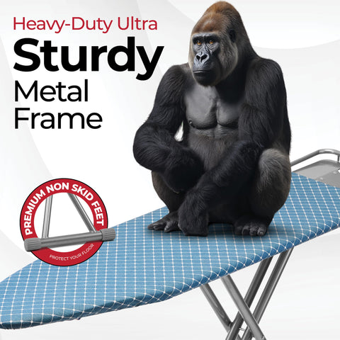 Bartnelli ultra-stable four-leg base keeps ironing steady on any floor