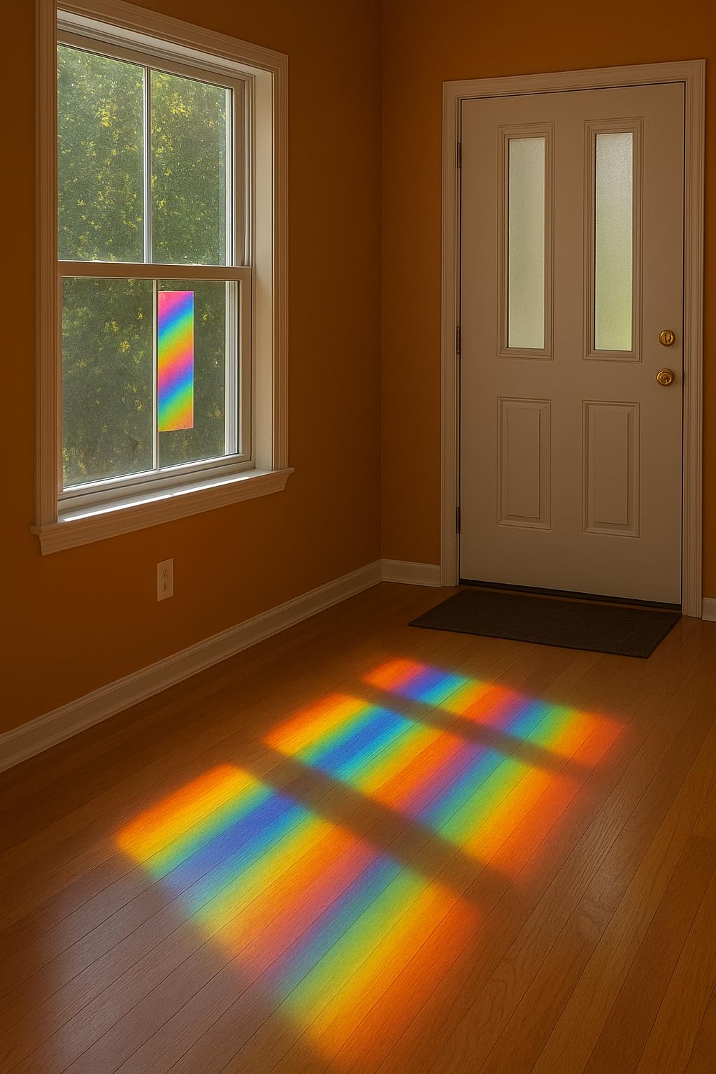 Bartovation diffraction sheet for direct viewing of gas-tube spectra.