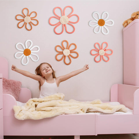 Barydat brown daisy wall decor 7.87 inch cozy touch for living spaces