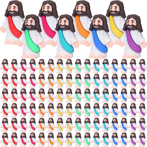 Barydat mini Jesus figurines 200-pack for Easter crafts and party favors.