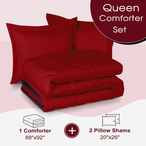 Two pillow shams from Basic Beyond with 2-inch flange on bed.