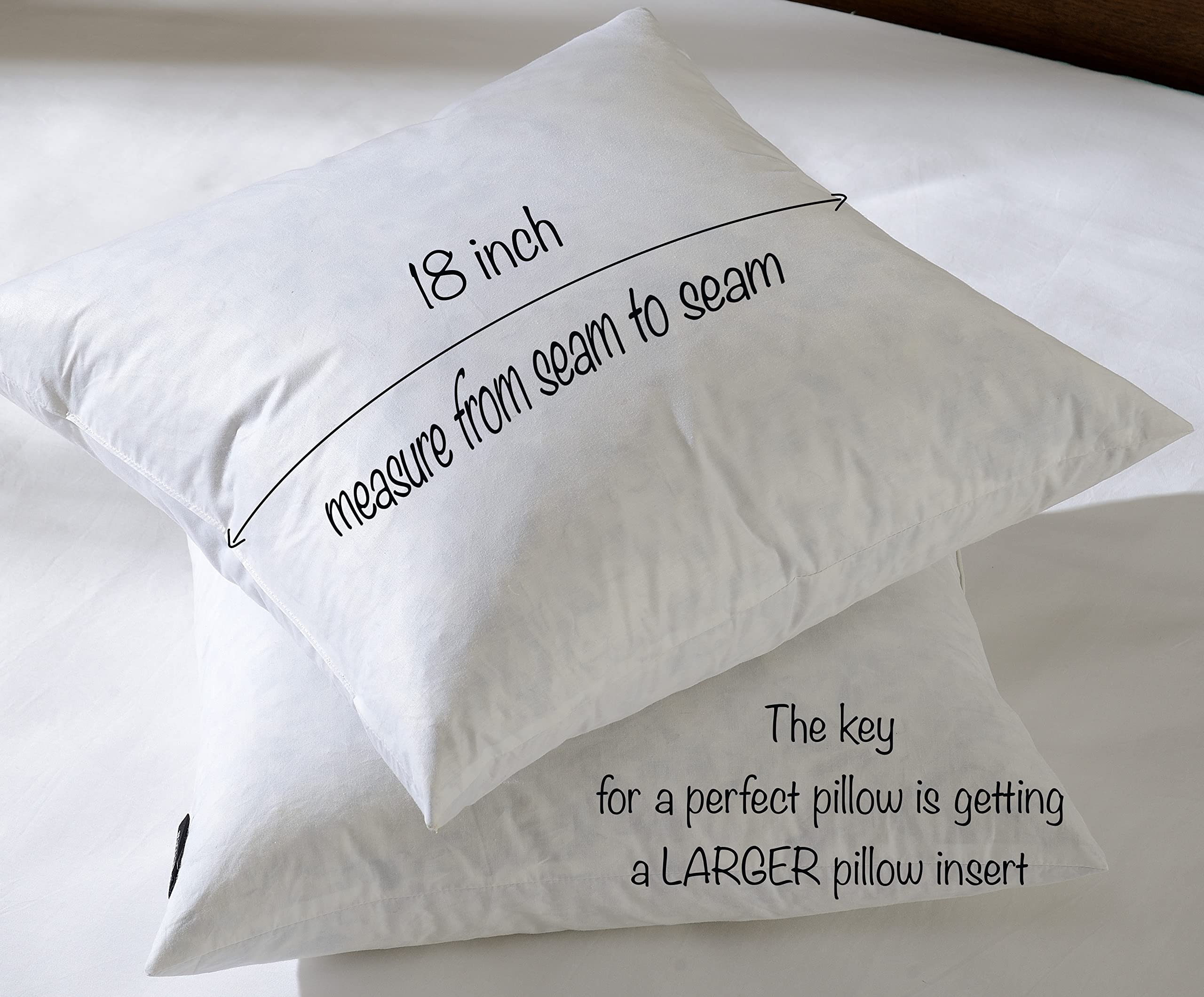 Basic Home versatile decor pillow insert elevates sofa, bed, or seating area.