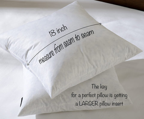 Basic Home versatile decor pillow insert elevates sofa, bed, or seating area.