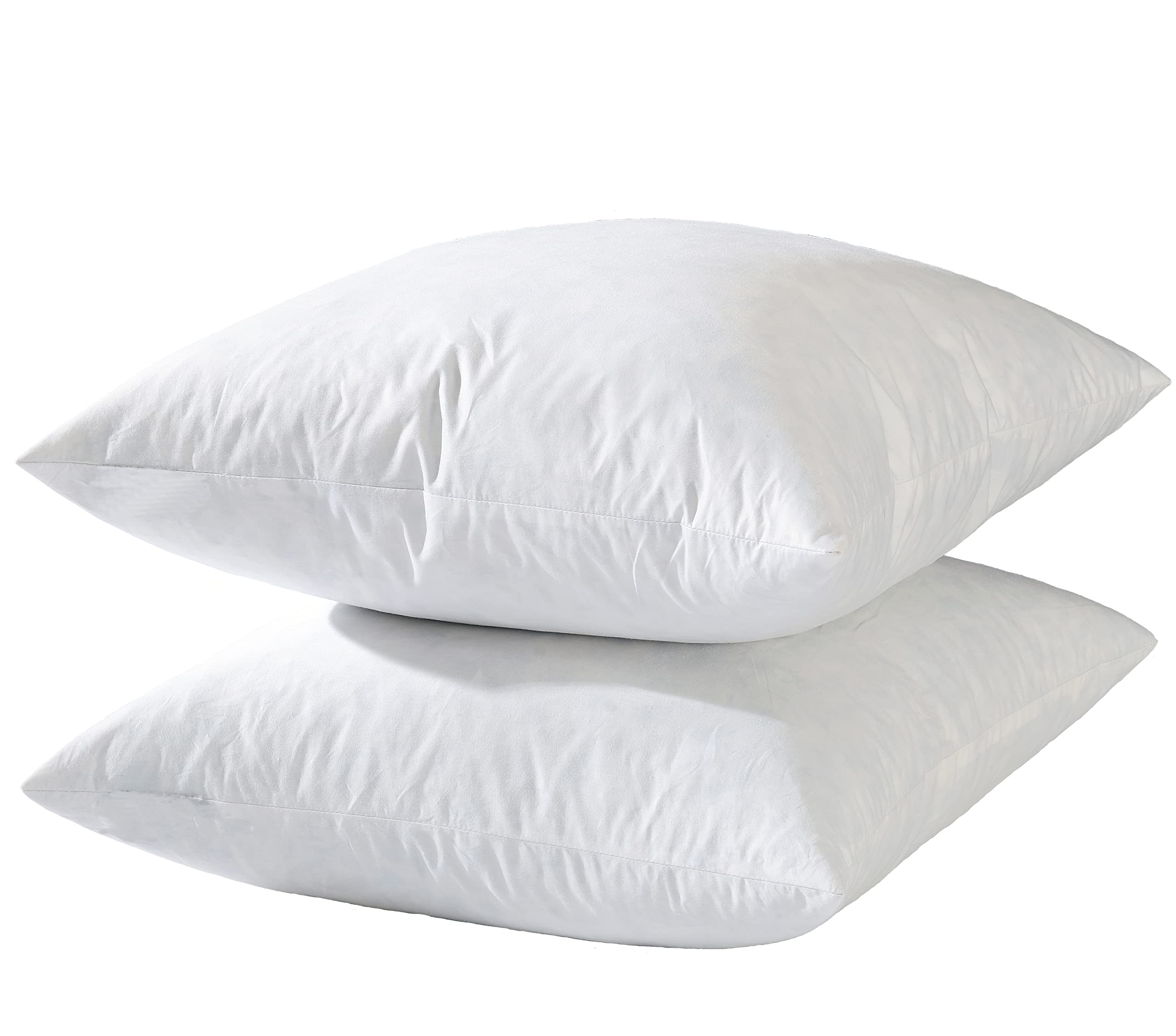 Basic Home hotel-style goose feather pillow insert close-up shows plush fill for lasting softness.