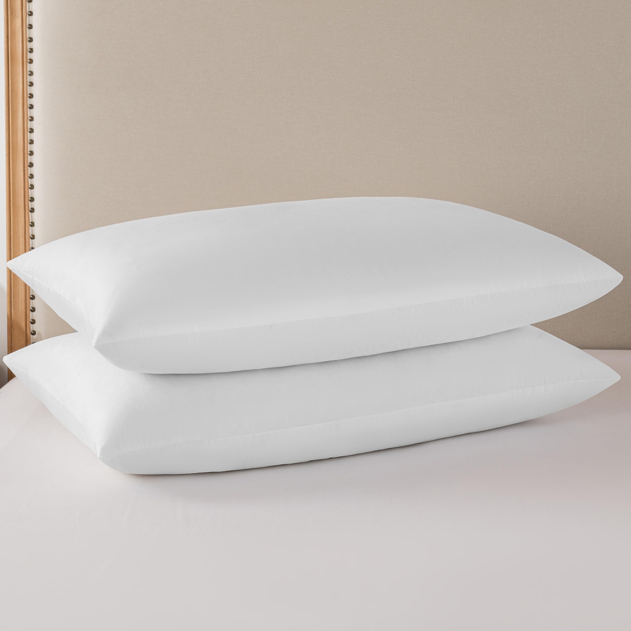 Basic Home king-size pillow with airflow channels promotes cooler sleep.
