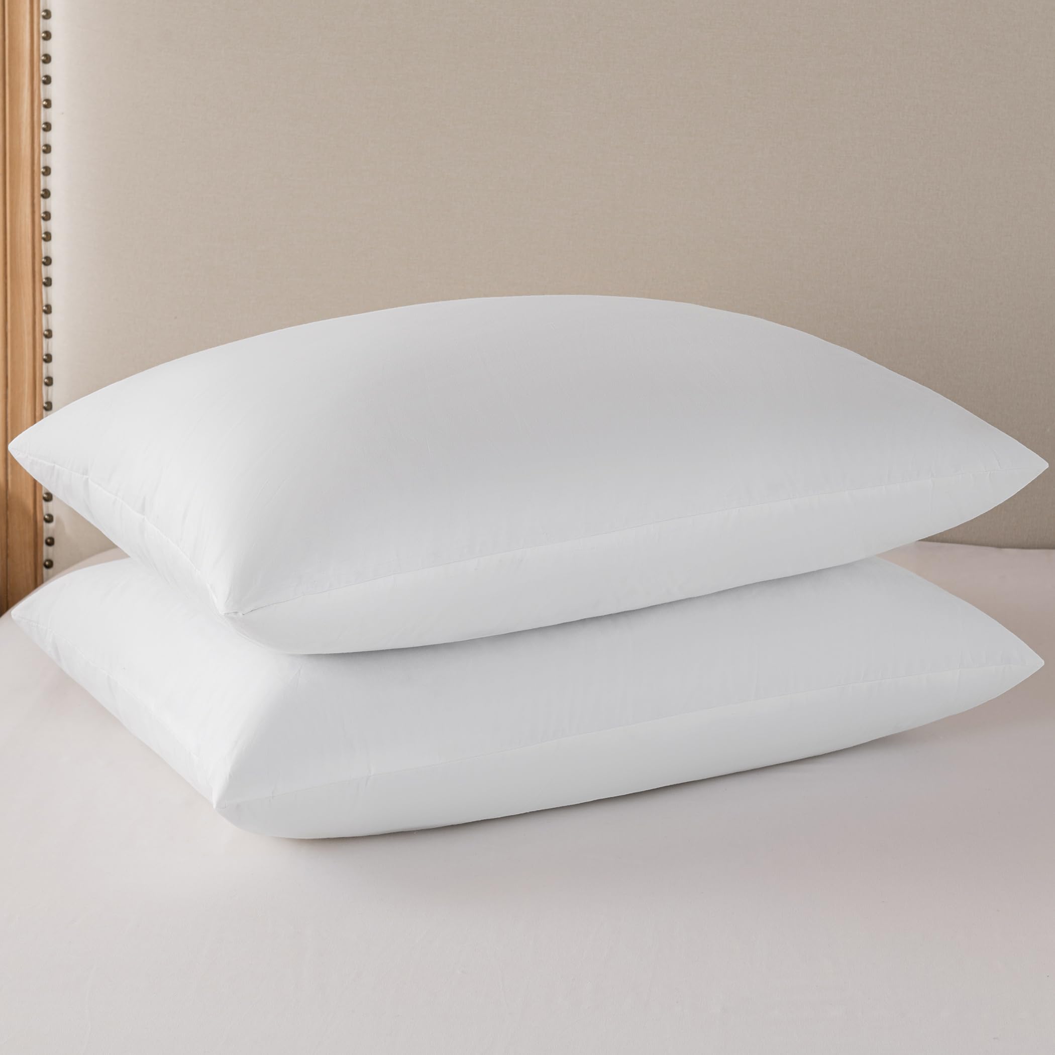 Basic Home Goose Feather & Down Pillow odorless design for sensitive noses.