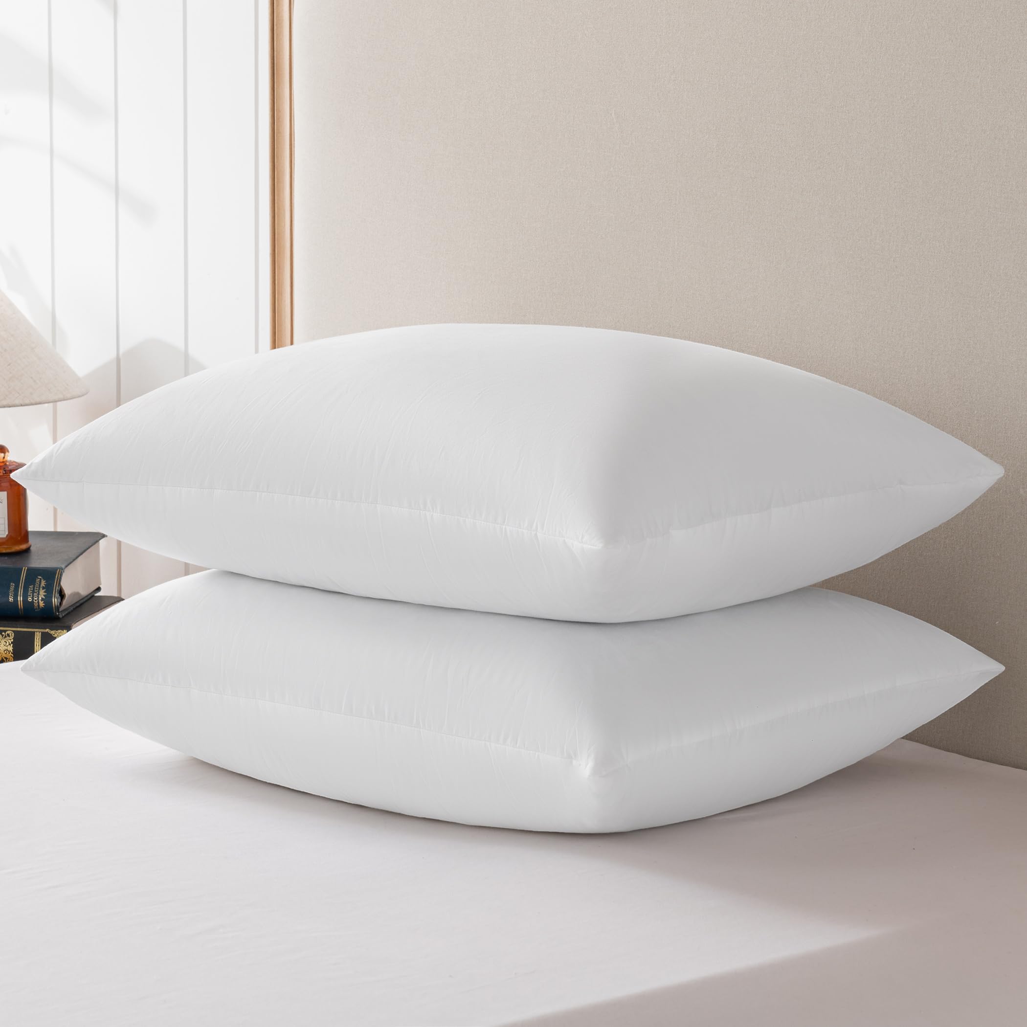 Basic Home Queen Pillow airflow channels visible for cooler nights.