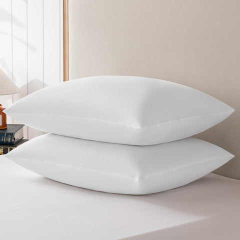 Basic Home Queen Pillow airflow channels visible for cooler nights.