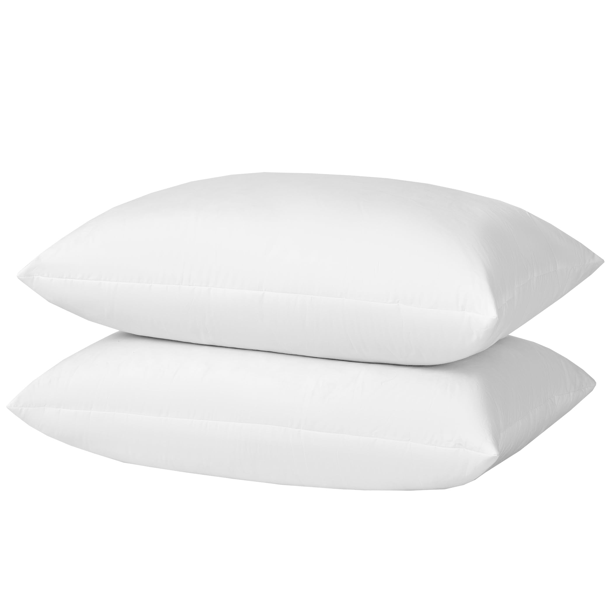 Basic Home Queen Pillow neck-support close-up showing adaptive lift for all sleep positions.