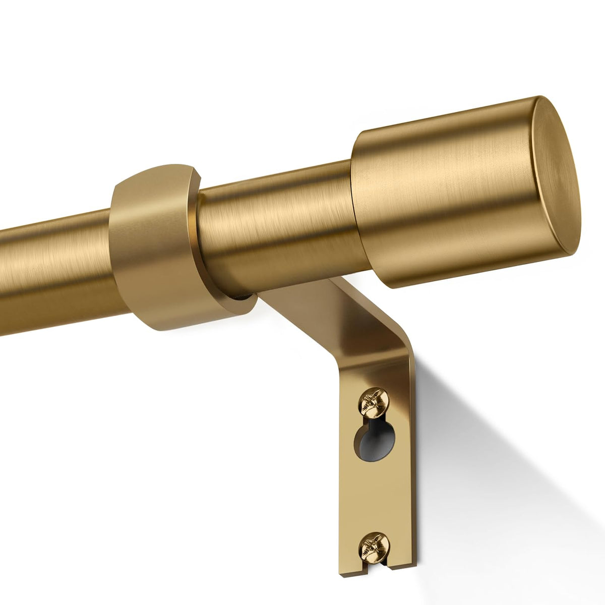 basics4all brass gold curtain rod end caps add a refined vintage look.