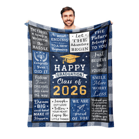 Basiole graduation blanket pattern for a meaningful keepsake.