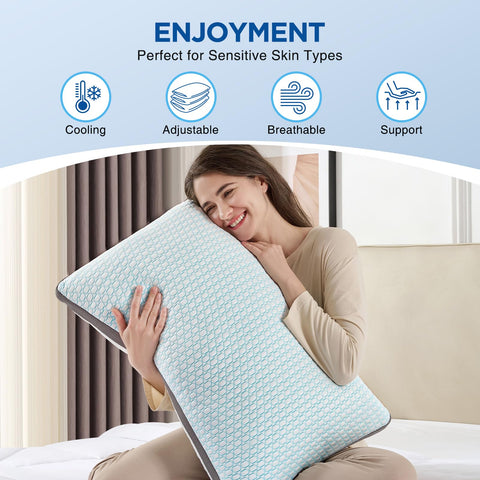 Baskbed machine-washable pillow for effortless cleaning and care.