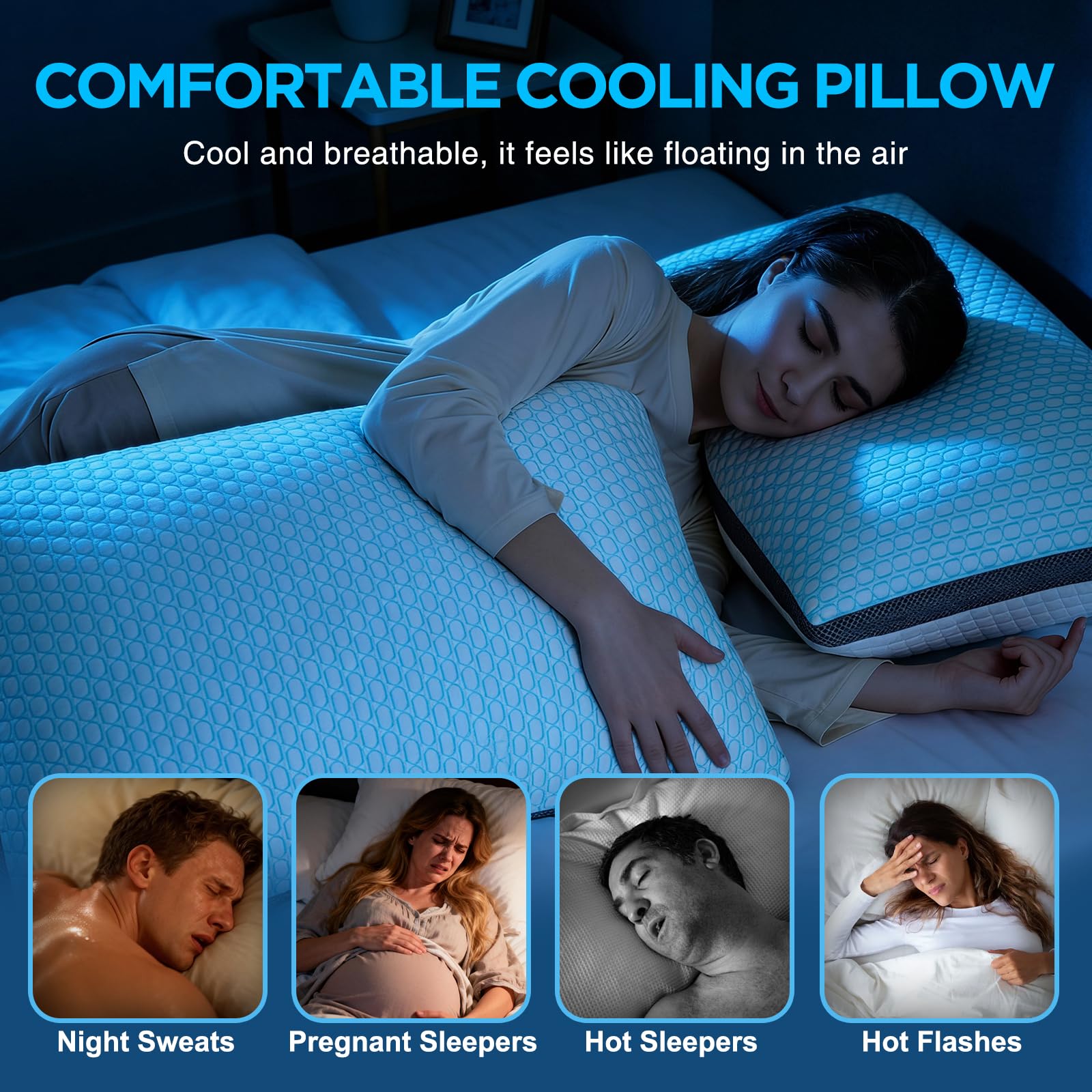 Baskbed shredded memory foam filling provides customizable support.