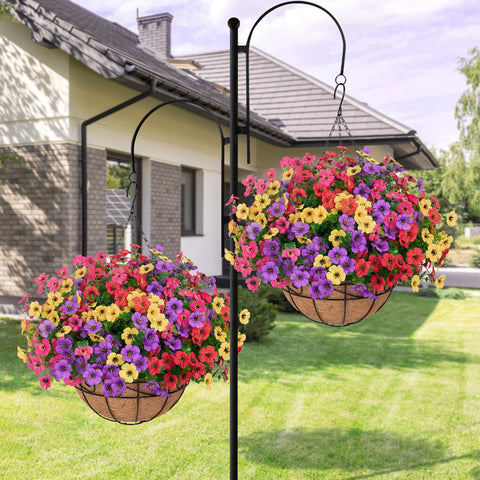 Bassion DIY-friendly design enables quick assembly for vibrant hanging baskets.