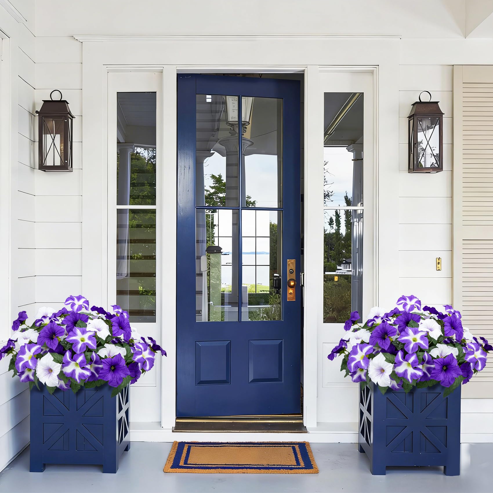 Bassion UV-resistant silk flowers endure sun and rain with no fade.