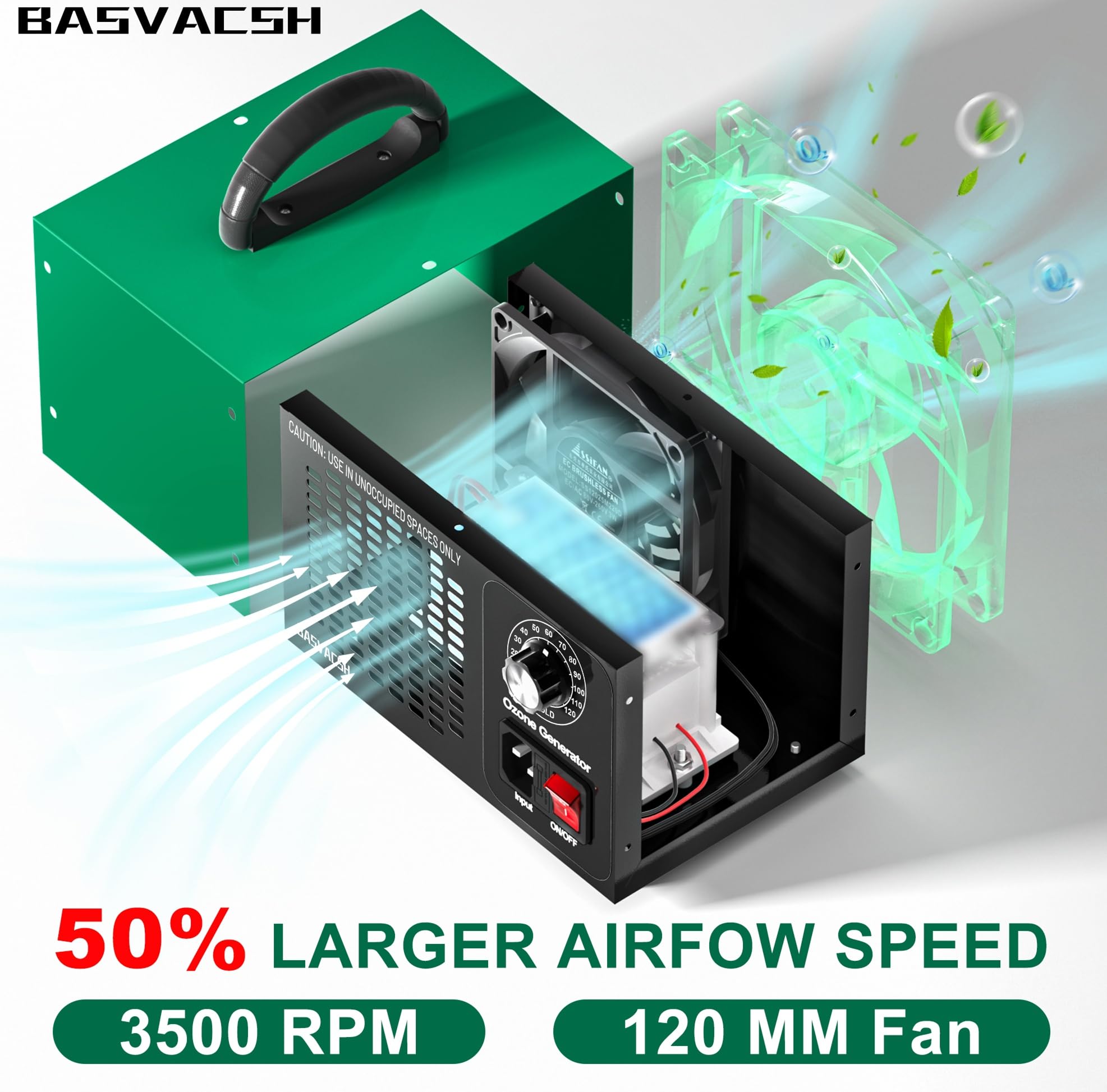 Basvacsh large-space coverage up to 2,500 sq ft capacity