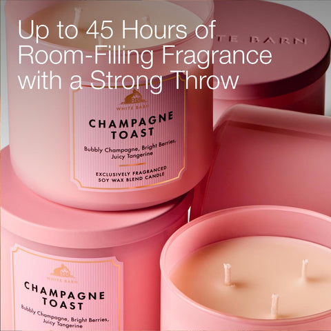 Fragrance notes of Champagne Toast hint at berries and tangerine