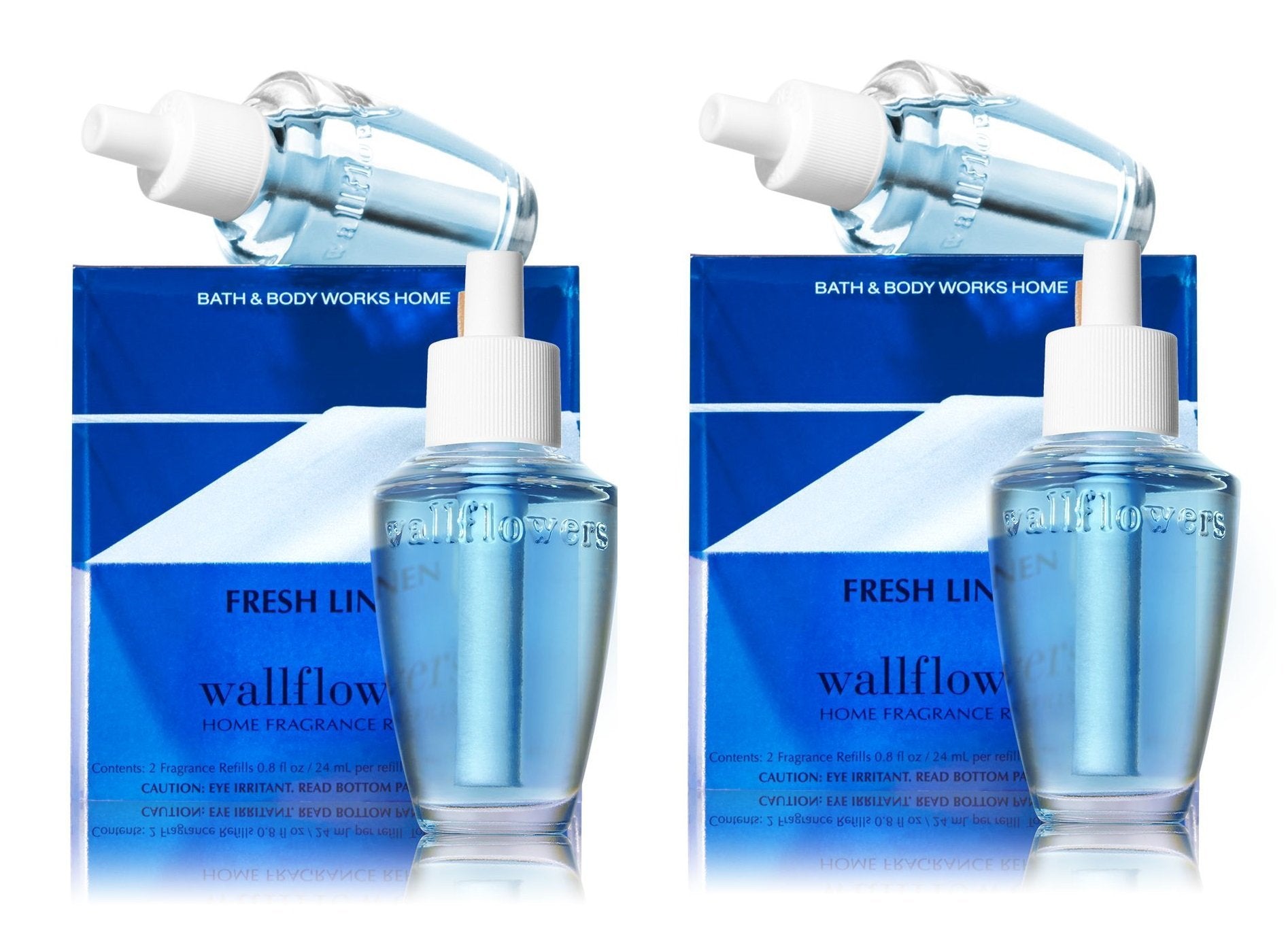 Bath & Body Works Fresh Linen Wallflower bulb refills provide lasting, crisp aroma for any room.