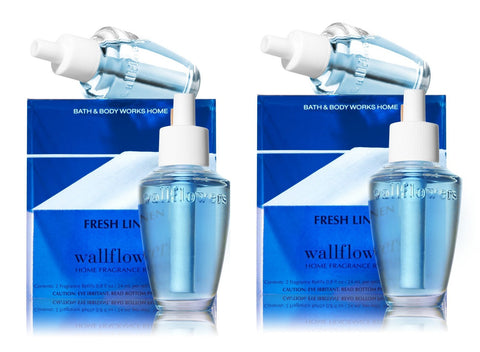 Bath & Body Works Fresh Linen Wallflower bulb refills provide lasting, crisp aroma for any room.