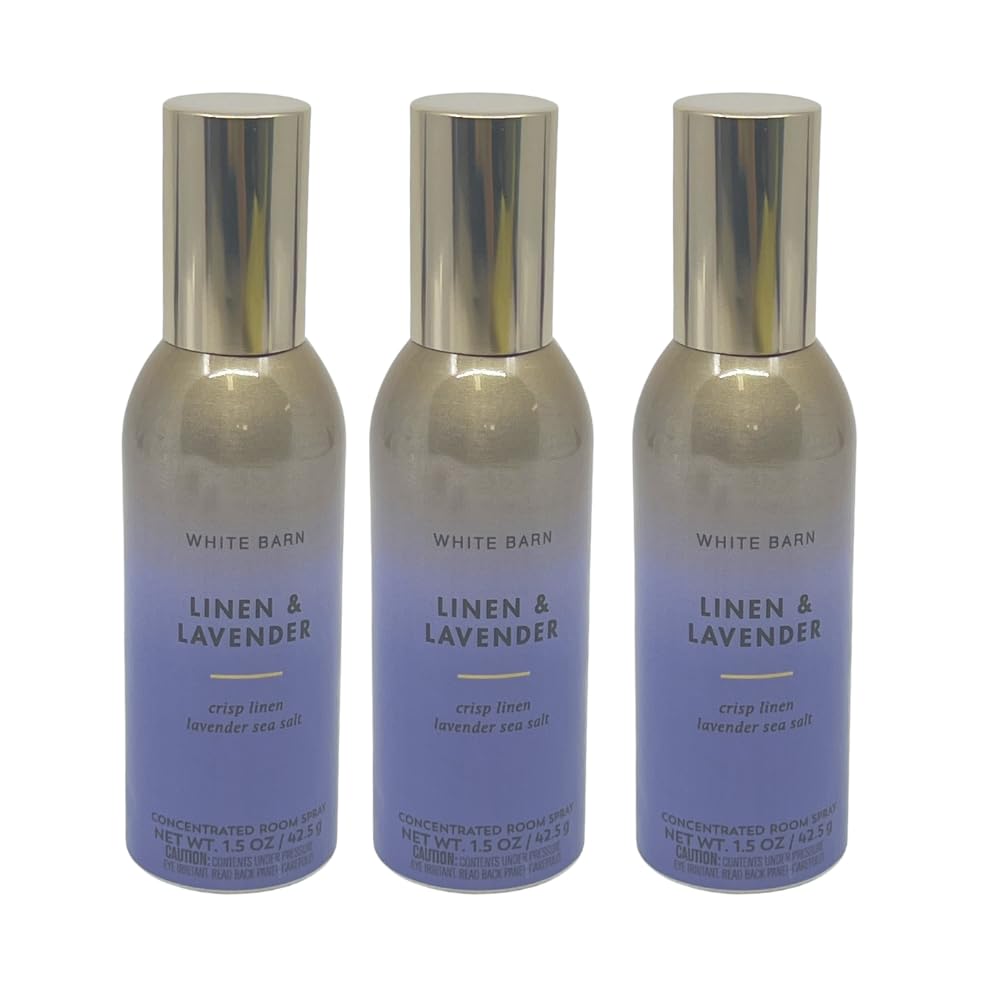 Bath & Body Works Linen and Lavender spray bottle with mist for a fresh fragrance