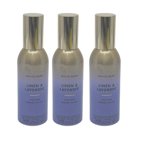 Bath & Body Works Linen and Lavender spray bottle with mist for a fresh fragrance